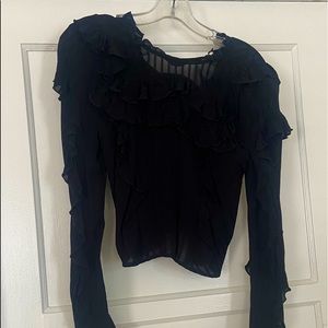 Long sleeve black top
